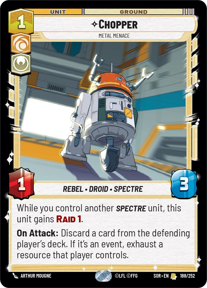 Chopper - Metal Menace (188/252) [Spark of Rebellion] | Galactic Gamez