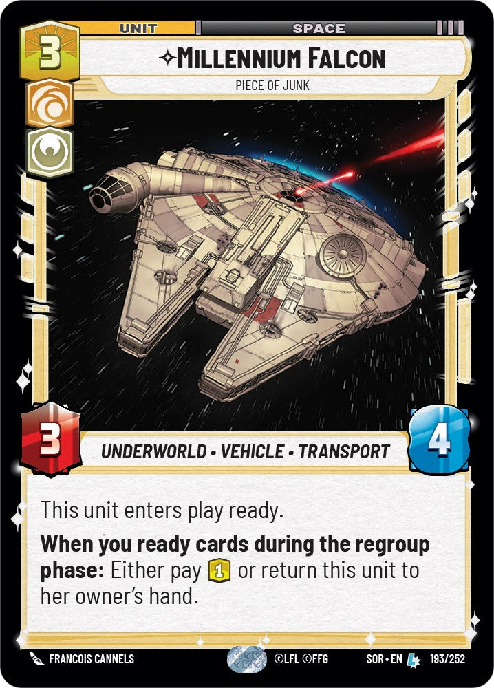 Millennium Falcon - Piece of Junk (193/252) [Spark of Rebellion] | Galactic Gamez