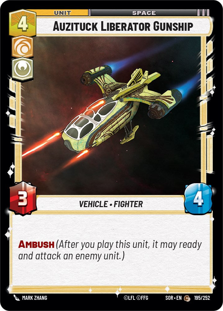 Auzituck Liberator Gunship (195/252) [Spark of Rebellion] | Galactic Gamez