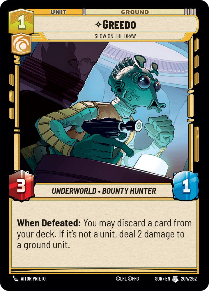 Greedo - Slow on the Draw (204/252) [Spark of Rebellion] | Galactic Gamez