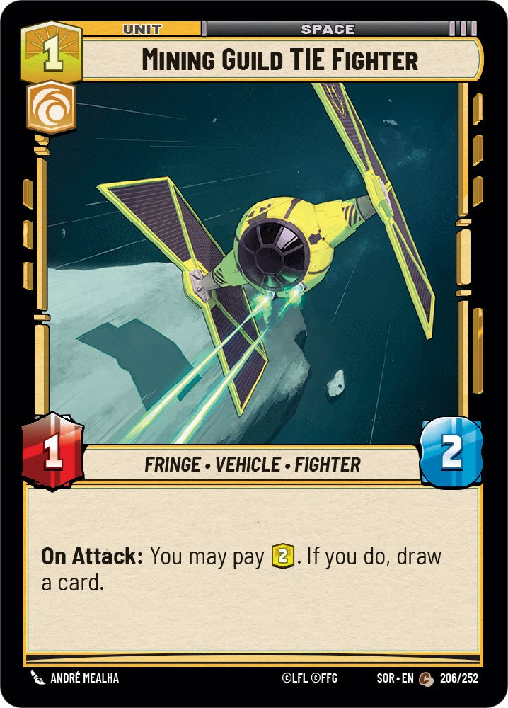 Mining Guild TIE Fighter (206/252) [Spark of Rebellion] | Galactic Gamez