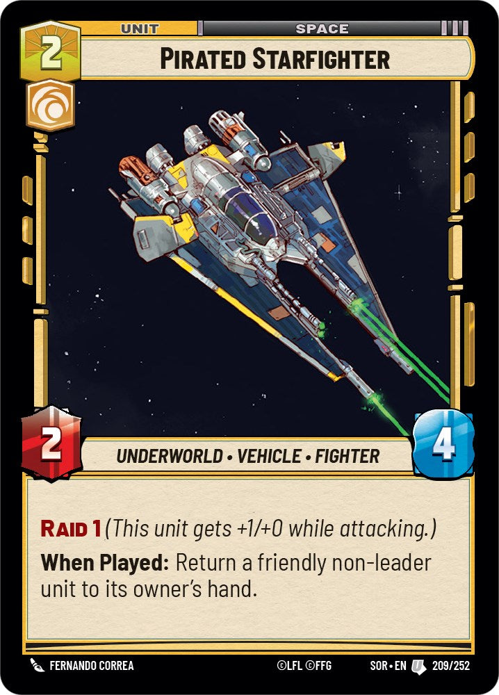 Pirated Starfighter (209/252) [Spark of Rebellion] | Galactic Gamez