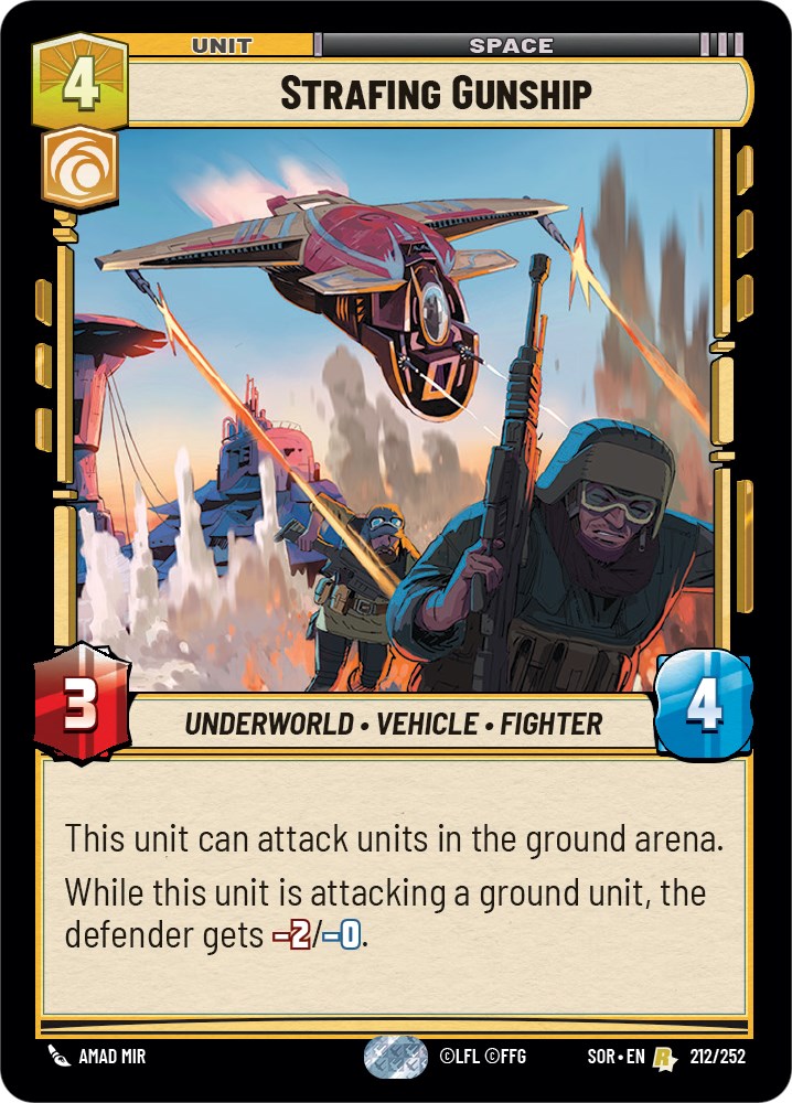 Strafing Gunship (212/252) [Spark of Rebellion] | Galactic Gamez