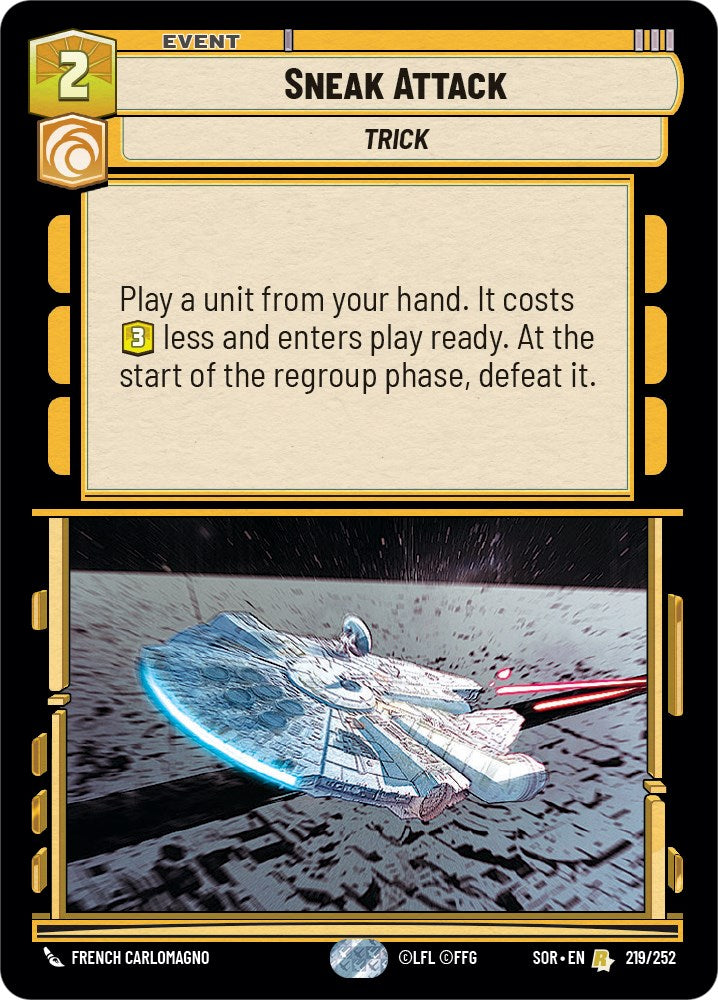 Sneak Attack (219/252) [Spark of Rebellion] | Galactic Gamez