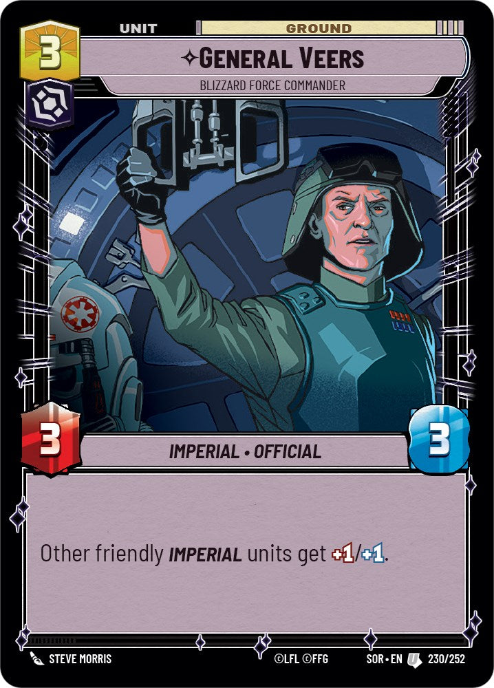 General Veers - Blizzard Force Commander (230/252) [Spark of Rebellion] | Galactic Gamez