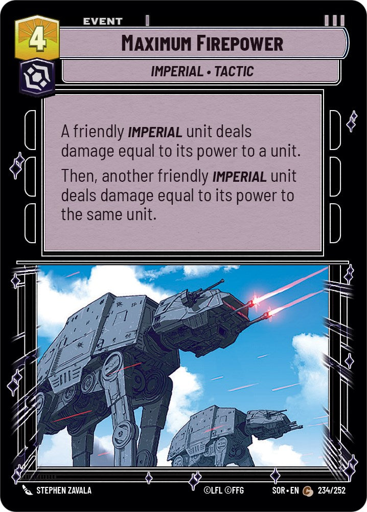 Maximum Firepower (234/252) [Spark of Rebellion] | Galactic Gamez
