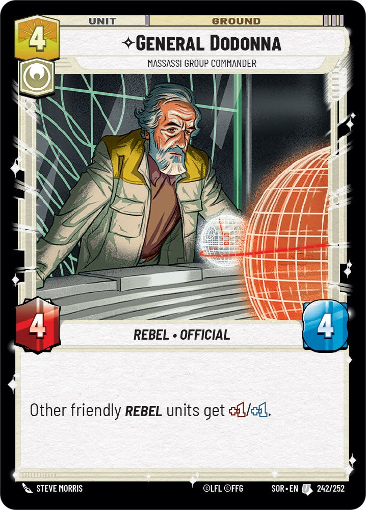 General Dodonna - Massassi Group Commander (242/252) [Spark of Rebellion] | Galactic Gamez