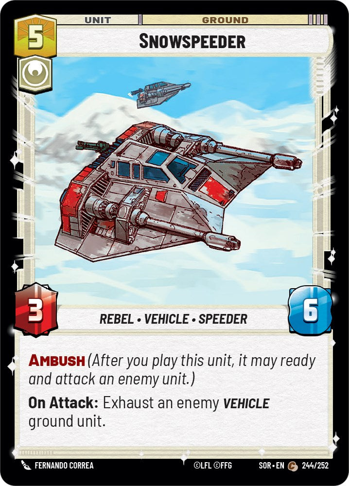Snowspeeder (244/252) [Spark of Rebellion] | Galactic Gamez