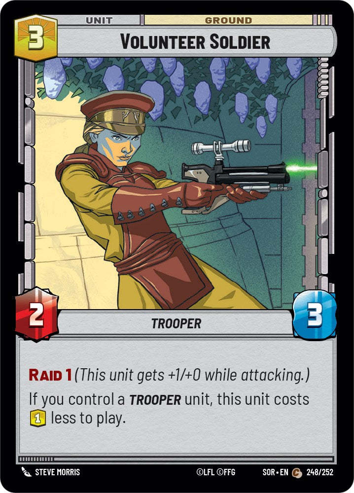 Volunteer Soldier (248/252) [Spark of Rebellion] | Galactic Gamez