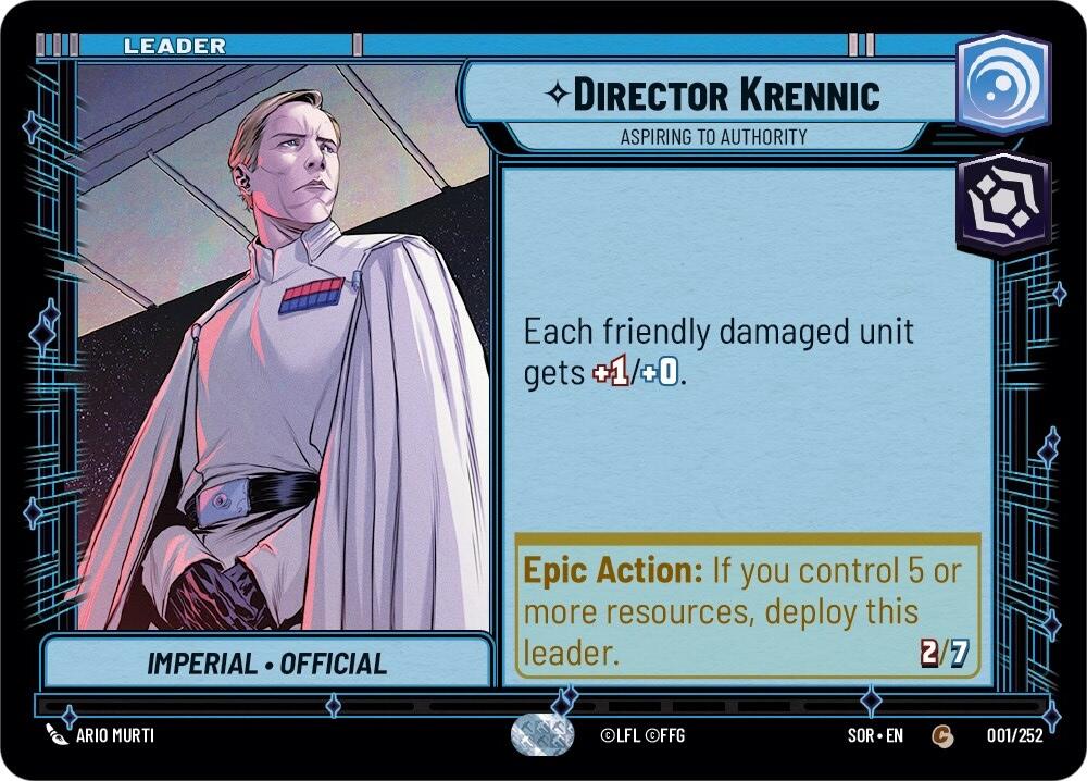 Director Krennic - Aspiring to Authority (001/252) [Spark of Rebellion] | Galactic Gamez