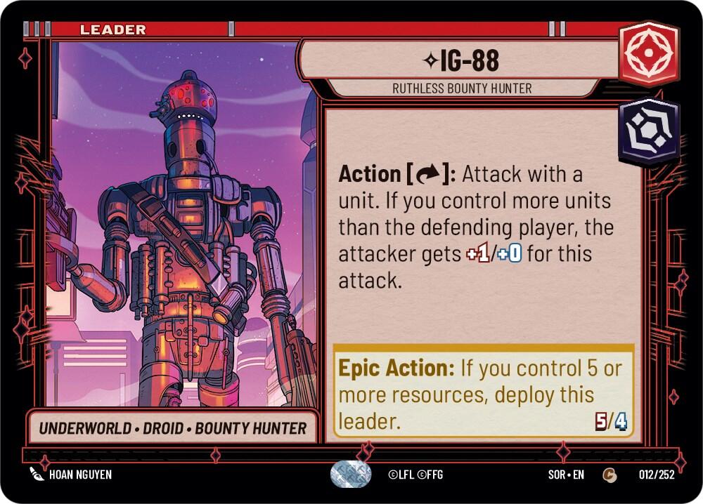 IG-88 - Ruthless Bounty Hunter (012/252) [Spark of Rebellion] | Galactic Gamez