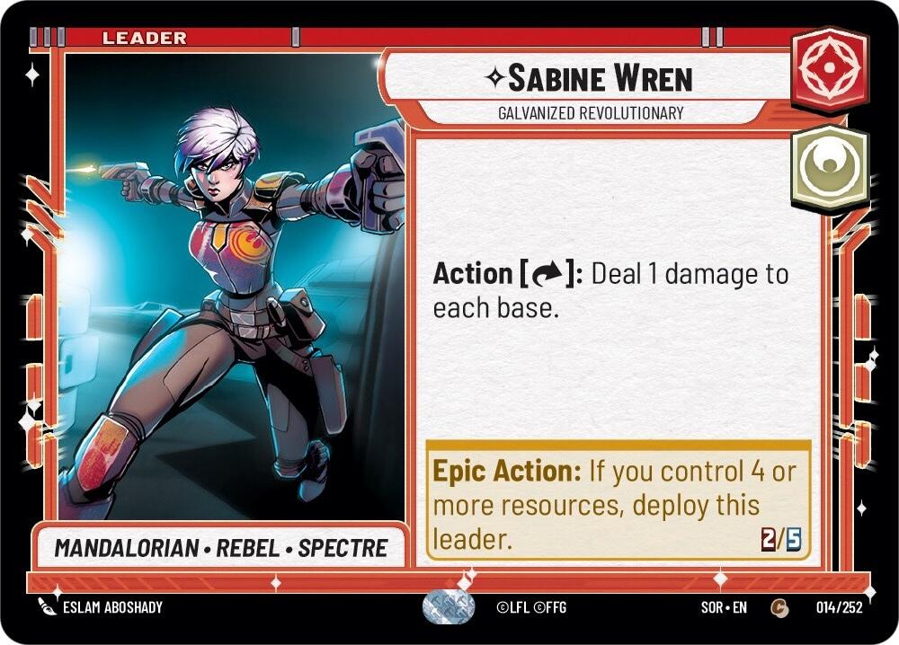 Sabine Wren - Galvanized Revolutionary (014/252) [Spark of Rebellion] | Galactic Gamez