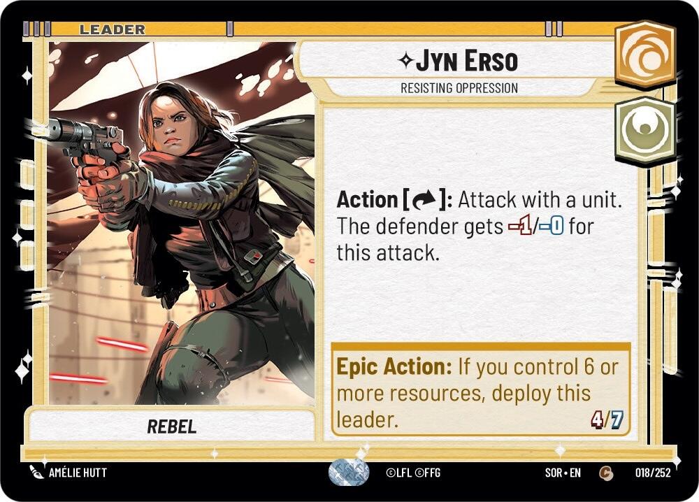 Jyn Erso - Resisting Oppression (018/252) [Spark of Rebellion] | Galactic Gamez