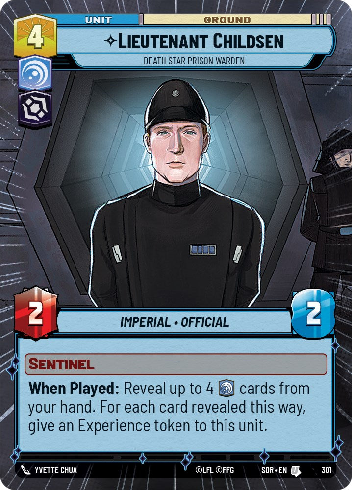 Lieutenant Childsen - Death Star Prison Warden (Hyperspace) (301) [Spark of Rebellion] | Galactic Gamez