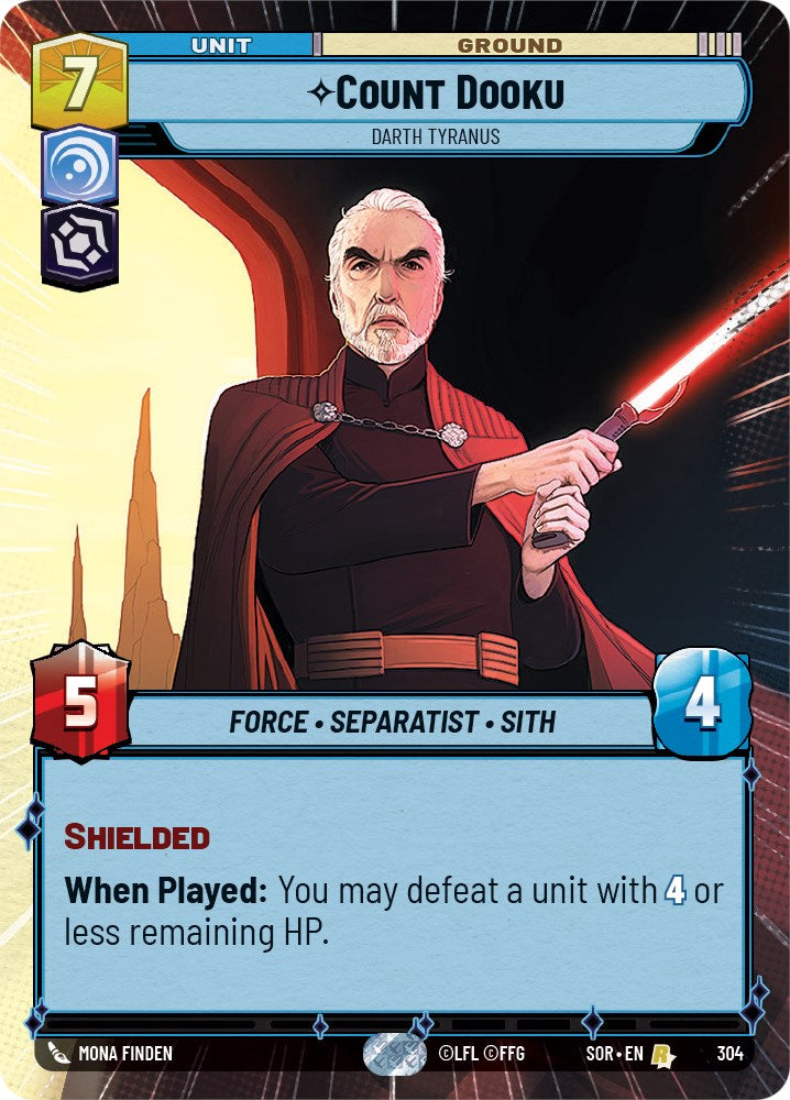 Count Dooku - Darth Tyranus (Hyperspace) (304) [Spark of Rebellion] | Galactic Gamez