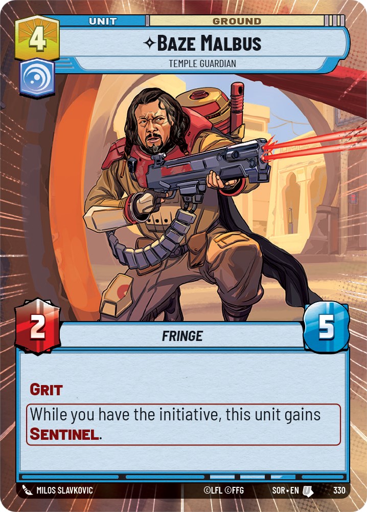 Baze Malbus - Temple Guardian (Hyperspace) (330) [Spark of Rebellion] | Galactic Gamez
