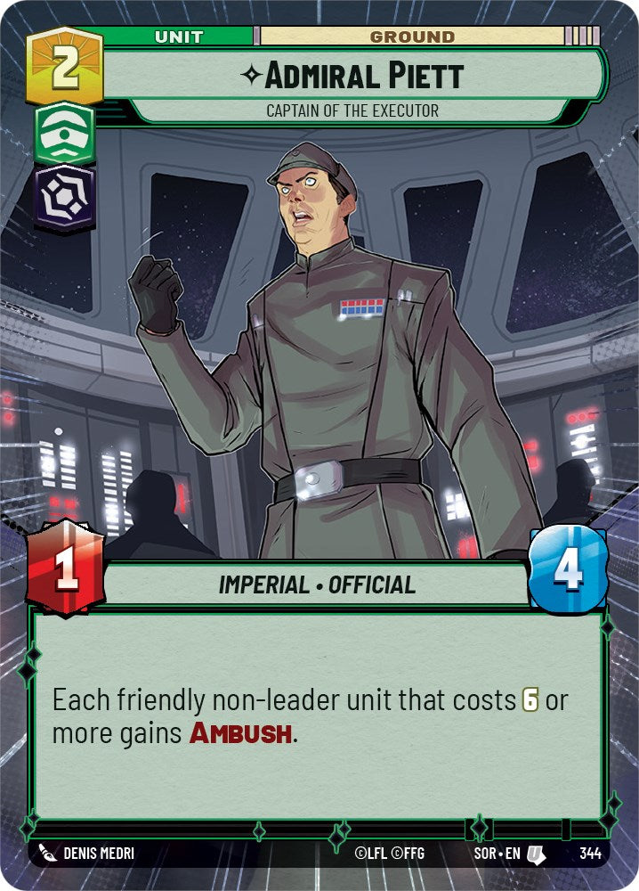 Admiral Piett - Captain of the Executor (Hyperspace) (344) [Spark of Rebellion] | Galactic Gamez