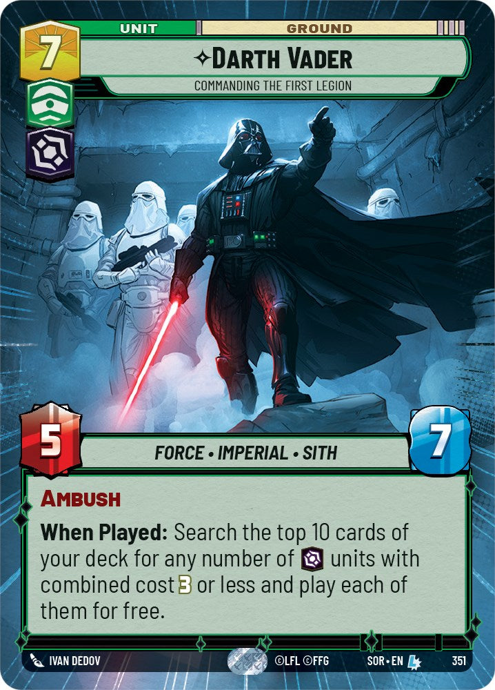 Darth Vader - Commanding the First Legion (Hyperspace) (351) [Spark of Rebellion] | Galactic Gamez