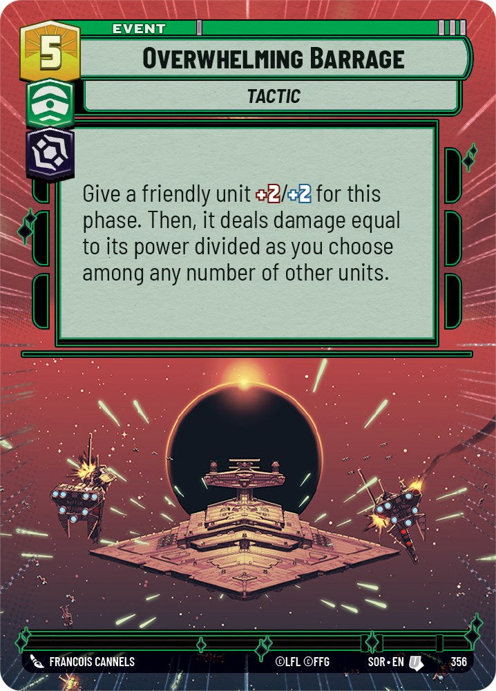 Overwhelming Barrage (Hyperspace) (356) [Spark of Rebellion] | Galactic Gamez