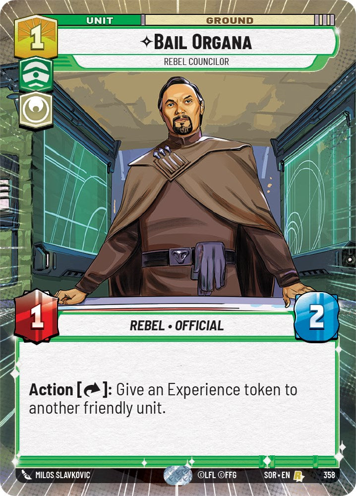 Bail Organa - Rebel Councilor (Hyperspace) (358) [Spark of Rebellion] | Galactic Gamez
