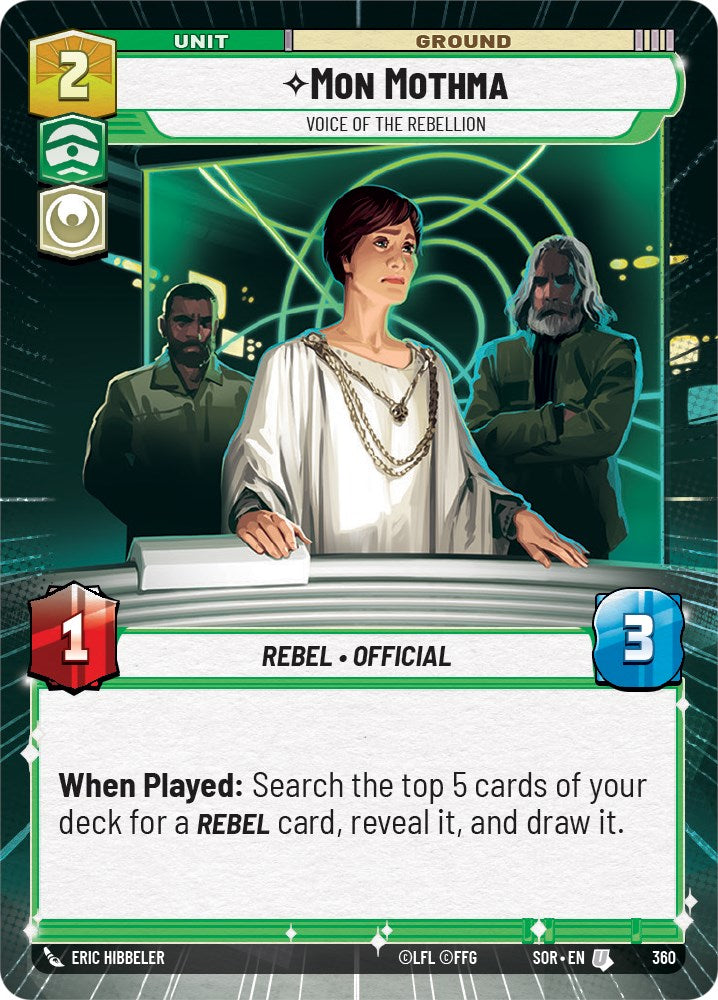 Mon Mothma - Voice of the Rebellion (Hyperspace) (360) [Spark of Rebellion] | Galactic Gamez