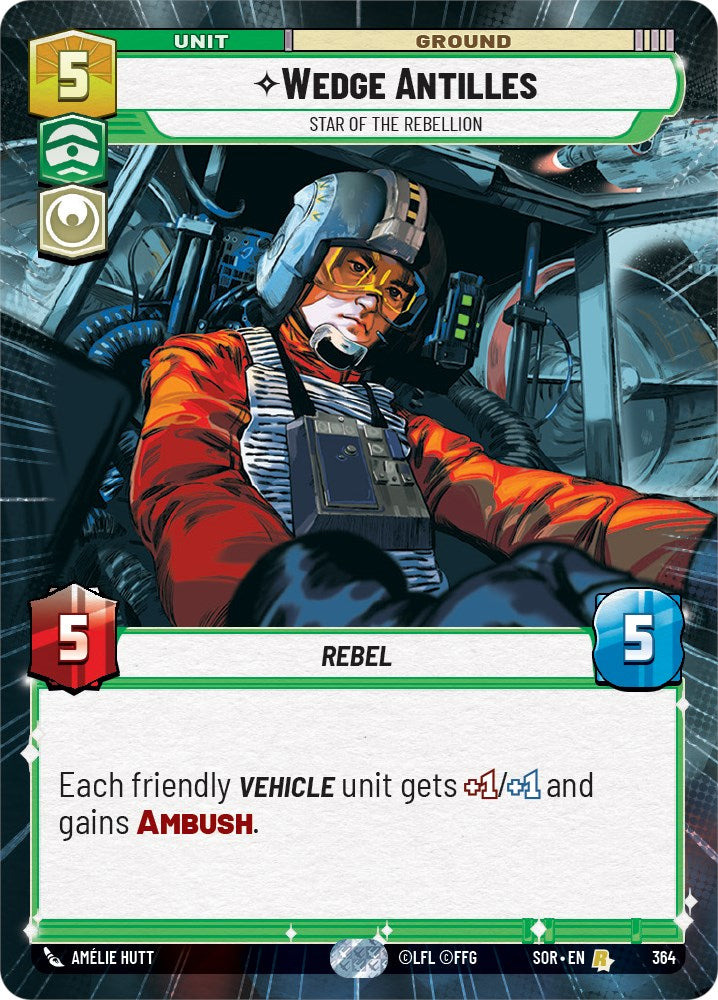 Wedge Antilles - Star of the Rebellion (Hyperspace) (364) [Spark of Rebellion] | Galactic Gamez