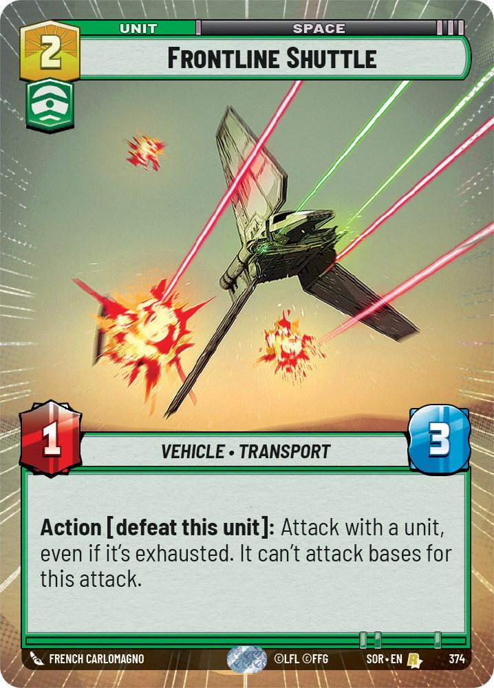 Frontline Shuttle (Hyperspace) (374) [Spark of Rebellion] | Galactic Gamez