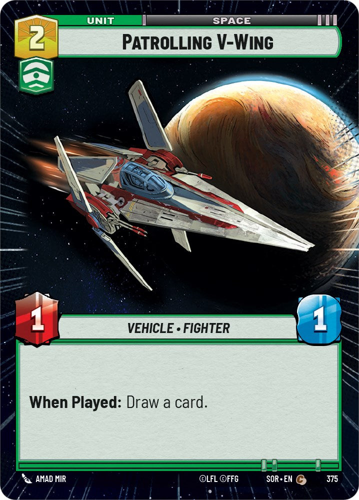 Patrolling V-Wing (Hyperspace) (375) [Spark of Rebellion] | Galactic Gamez