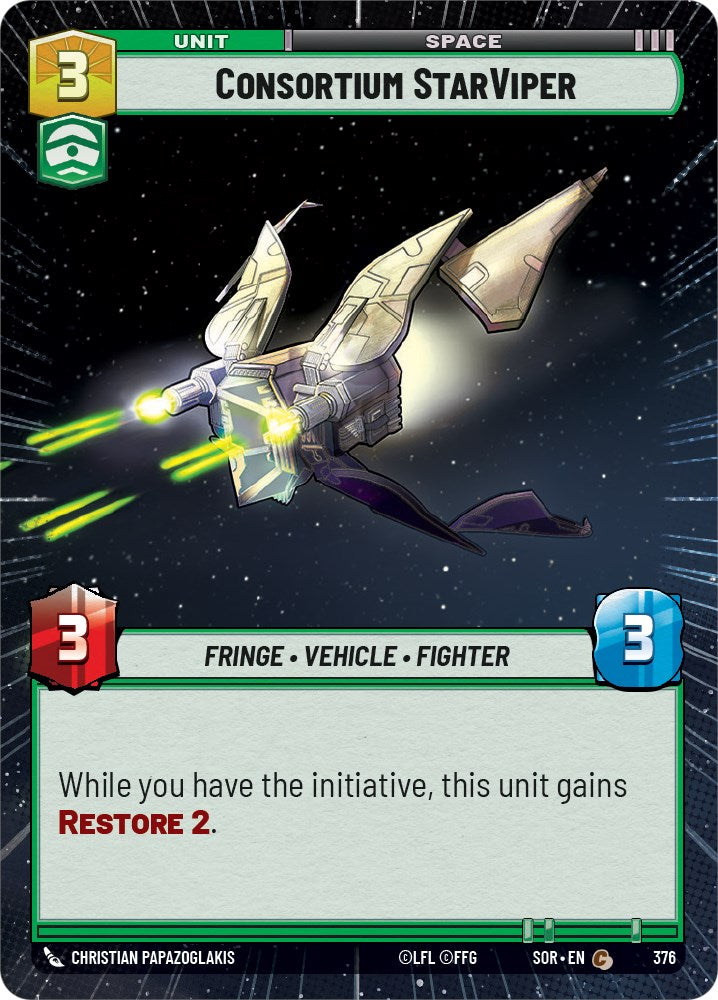 Consortium StarViper (Hyperspace) (376) [Spark of Rebellion] | Galactic Gamez