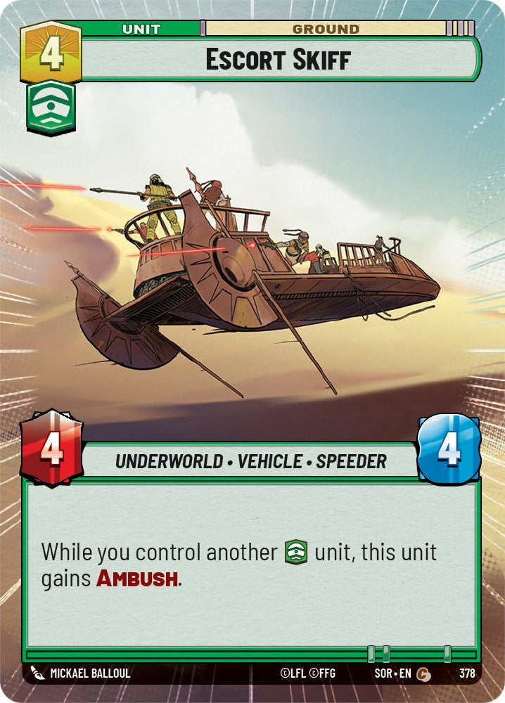 Escort Skiff (Hyperspace) (378) [Spark of Rebellion] | Galactic Gamez