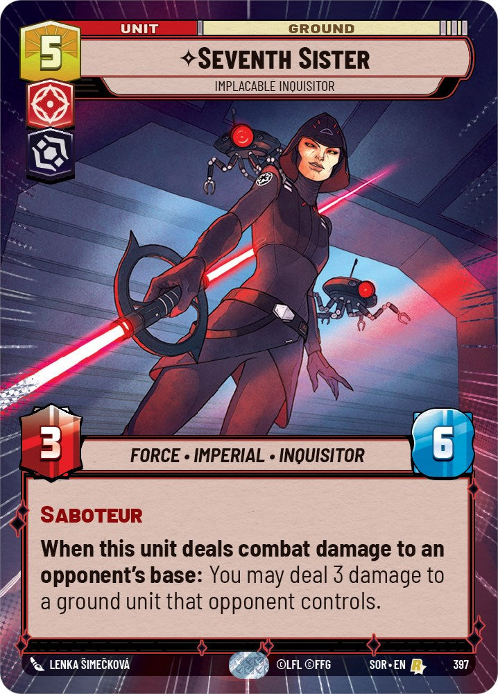 Seventh Sister - Implacable Inquisitor (Hyperspace) (397) [Spark of Rebellion] | Galactic Gamez