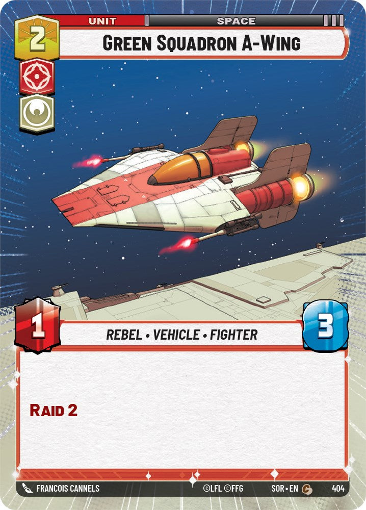 Green Squadron A-Wing (Hyperspace) (404) [Spark of Rebellion] | Galactic Gamez