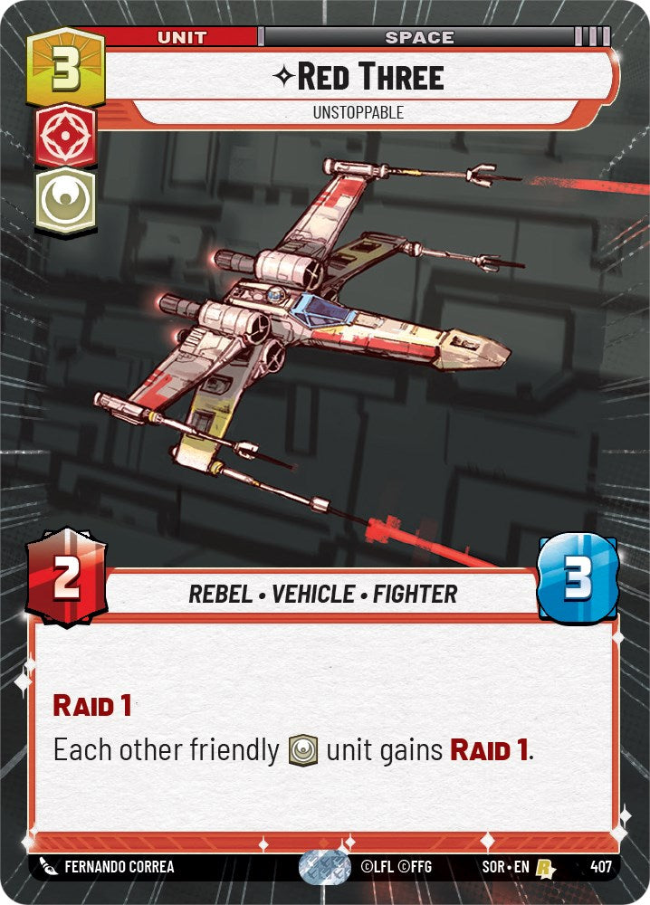 Red Three - Unstoppable (Hyperspace) (407) [Spark of Rebellion] | Galactic Gamez