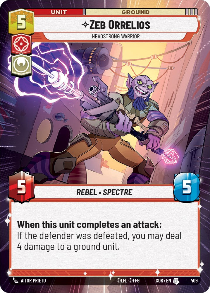 Zeb Orrelios - Headstrong Warrior (Hyperspace) (409) [Spark of Rebellion] | Galactic Gamez