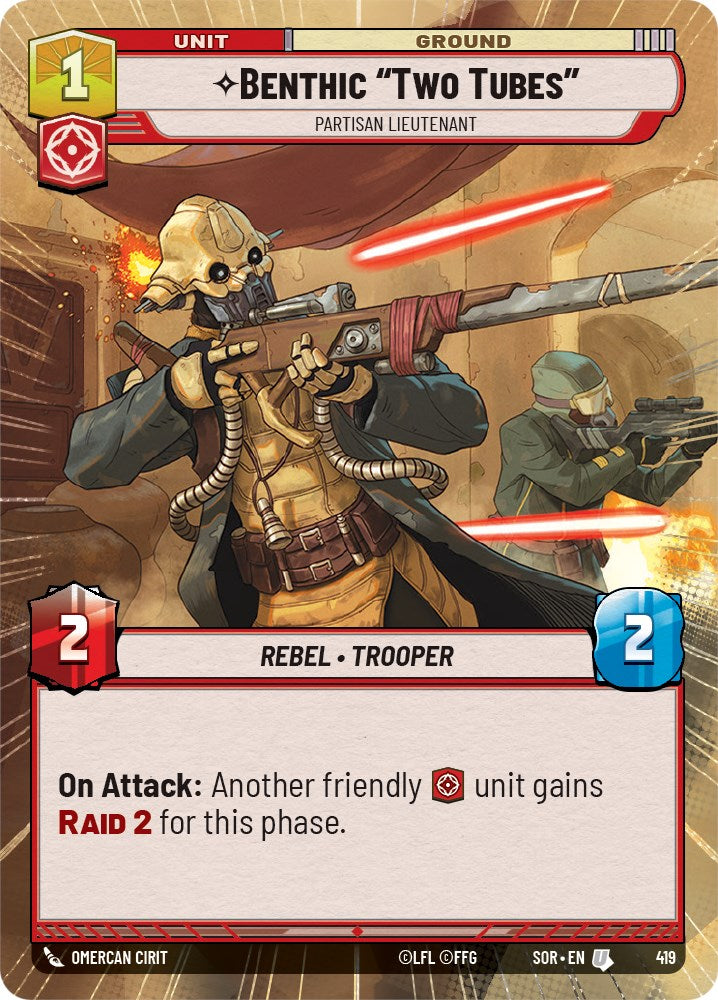 Benthic "Two Tubes" - Partisan Lieutenant (Hyperspace) (419) [Spark of Rebellion] | Galactic Gamez