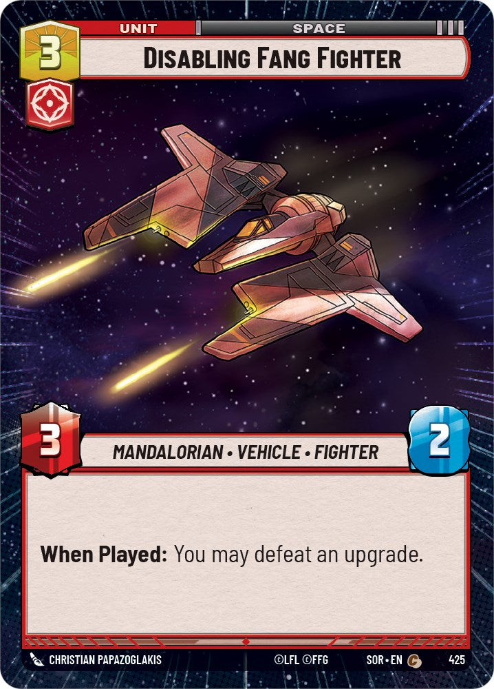 Disabling Fang Fighter (Hyperspace) (425) [Spark of Rebellion] | Galactic Gamez