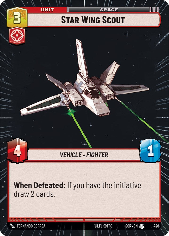 Star Wing Scout (Hyperspace) (426) [Spark of Rebellion] | Galactic Gamez