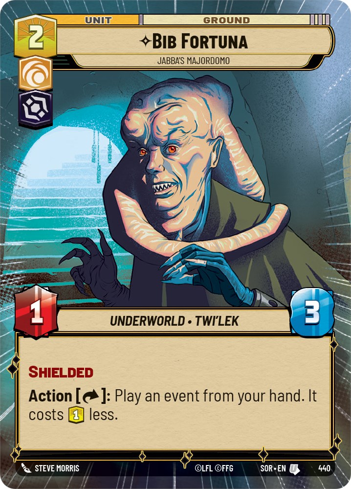 Bib Fortuna - Jabba's Majordomo (Hyperspace) (440) [Spark of Rebellion] | Galactic Gamez