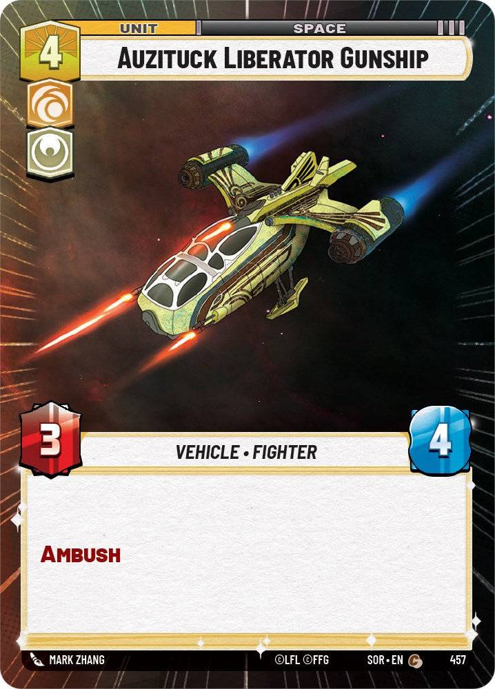 Auzituck Liberator Gunship (Hyperspace) (457) [Spark of Rebellion] | Galactic Gamez