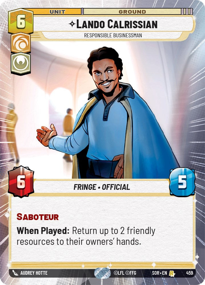 Lando Calrissian - Responsible Businessman (Hyperspace) (459) [Spark of Rebellion] | Galactic Gamez