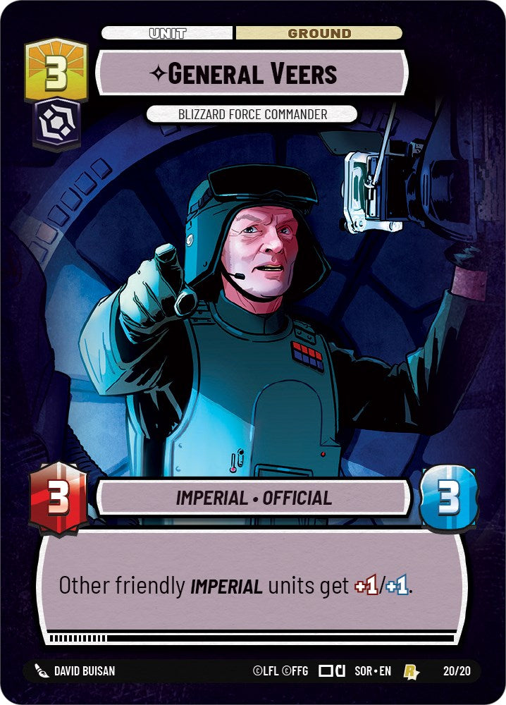 General Veers - Blizzard Force Commander (20/20) [Spark of Rebellion: Weekly Play] | Galactic Gamez