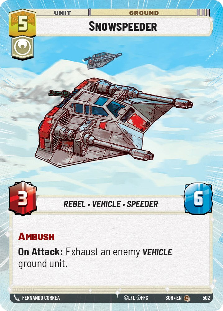 Snowspeeder (Hyperspace) (502) [Spark of Rebellion] | Galactic Gamez