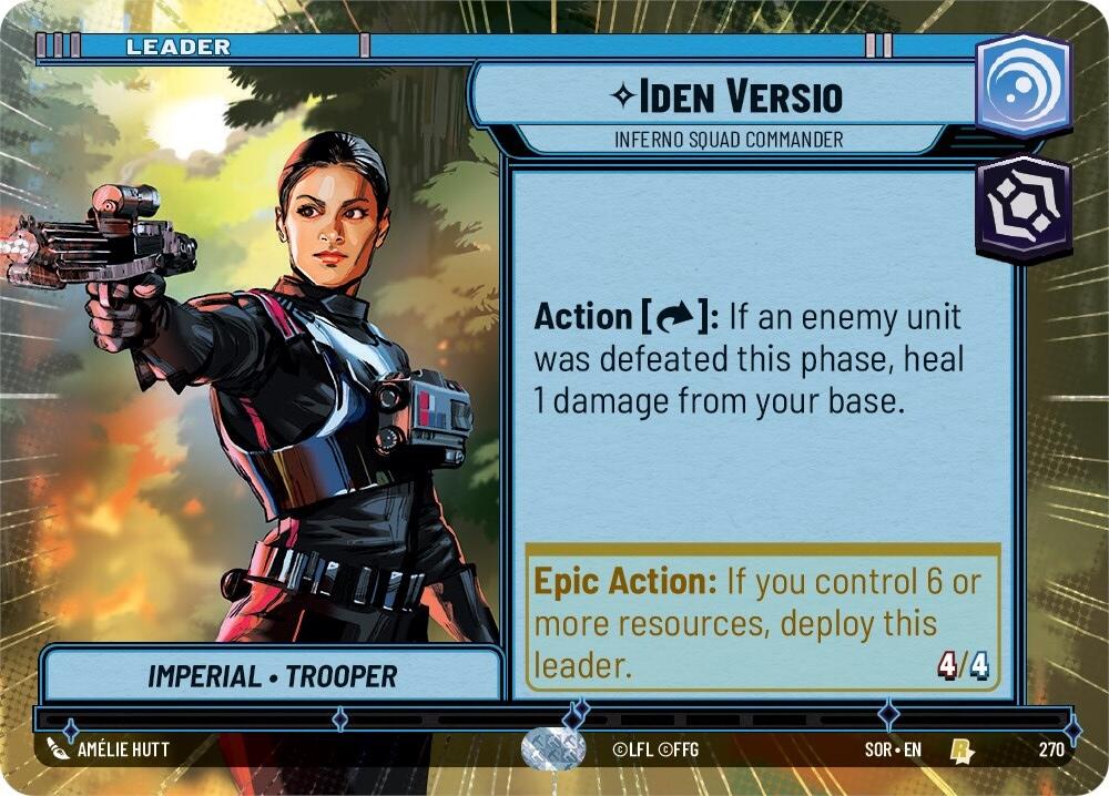 Iden Versio - Inferno Squad Commander (Hyperspace) (270) [Spark of Rebellion] | Galactic Gamez