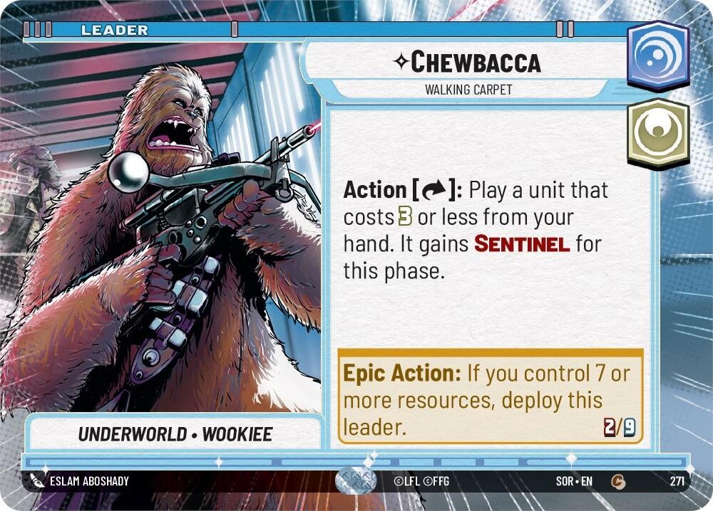 Chewbacca - Walking Carpet (Hyperspace) (271) [Spark of Rebellion] | Galactic Gamez