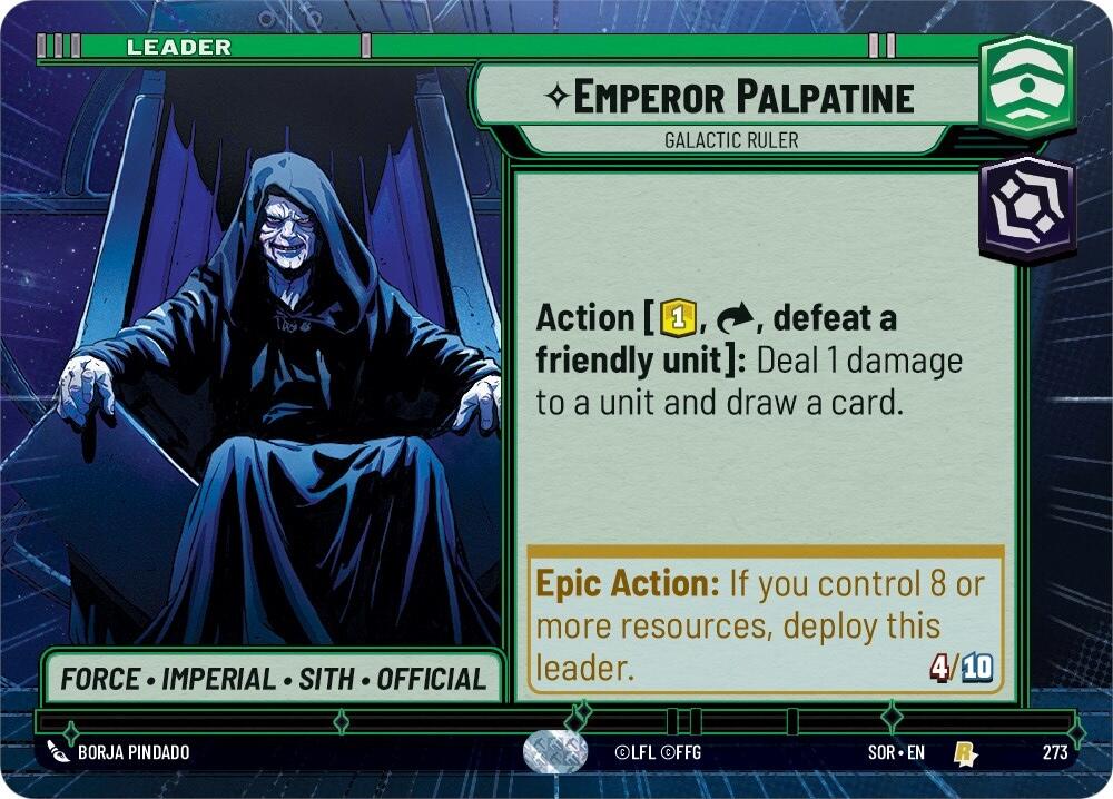 Emperor Palpatine - Galactic Ruler (Hyperspace) (273) [Spark of Rebellion] | Galactic Gamez