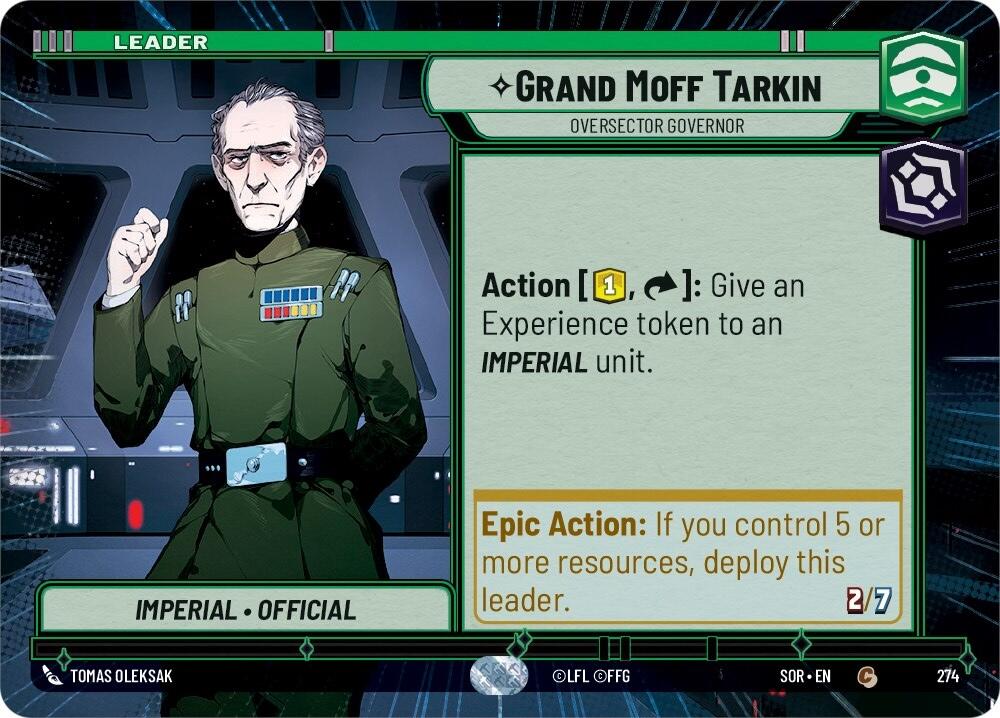 Grand Moff Tarkin - Oversector Governor (Hyperspace) (274) [Spark of Rebellion] | Galactic Gamez
