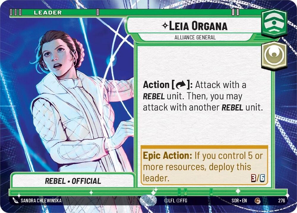 Leia Organa - Alliance General (Hyperspace) (276) [Spark of Rebellion] | Galactic Gamez