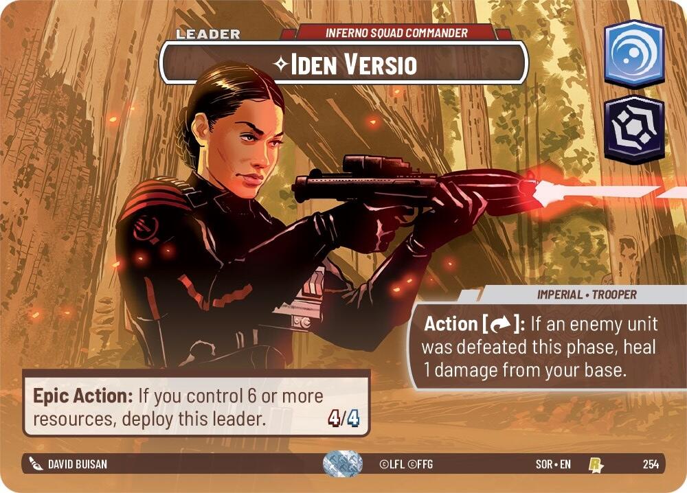 Iden Versio - Inferno Squad Commander (Showcase) (254) [Spark of Rebellion] | Galactic Gamez