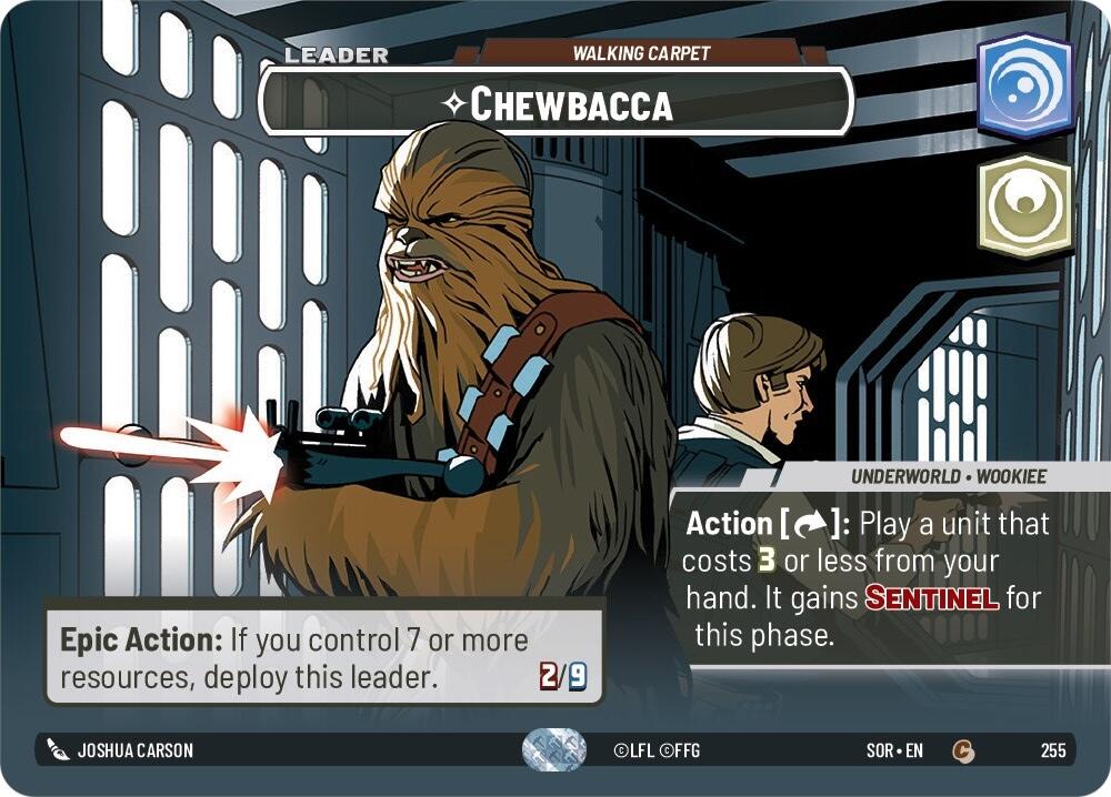 Chewbacca - Walking Carpet (Showcase) (255) [Spark of Rebellion] | Galactic Gamez