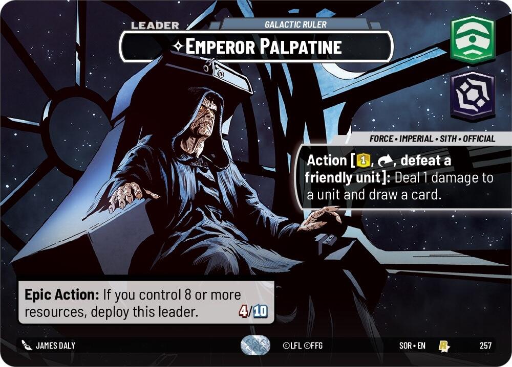 Emperor Palpatine - Galactic Ruler (Showcase) (257) [Spark of Rebellion] | Galactic Gamez